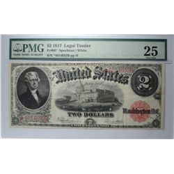 1917 $2 US NOTE PMG 25 "STAR NOTE"