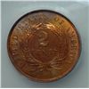 Image 3 : 1864 TWO CENT LARGE MOTTO GEM CHERRY RED