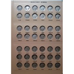 COMPLETE MERCURY 10 CENT SET WITH 1916-D