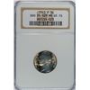 Image 1 : 1943 P JEFFERSON NICKEL DOUBLE DIE OBVERSE NGC MS 65 FULL STEPS! RARE!