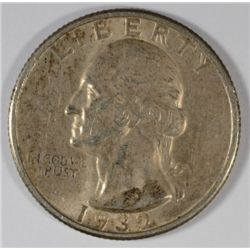 1932-S WASHINGTON QUARTER XF+