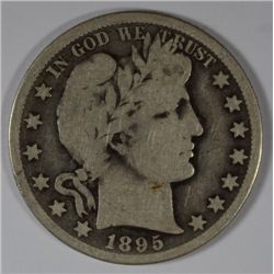 1895-O BARBER HALF DOLLAR GOOD