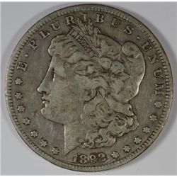 1892-S MORGAN DOLLAR VF