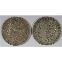 1894-O VF& 1894-S VF MORGAN DOLLARS