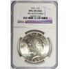 1923 PEACE DOLLAR NGC UNC DETAILS