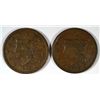 Image 1 : 1840 VF & 1842 VF LARGE CENTS