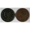 Image 1 : 1843 VF & 1845 FINE LARGE CENTS