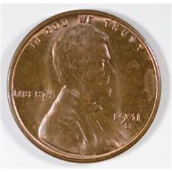 1931-S LINCOLN ONE CENT MS65 RED + BROWN NICE