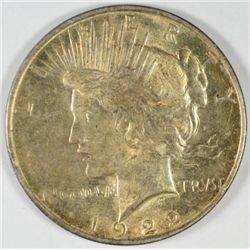1922-D PEACE DOLLAR MS64 SUPER COLORS!LOOK!