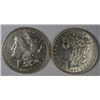 Image 1 : ( 2 )  VERY  NICE CIRCULATED MORGAN SILVER DOLLARS: 1886-0 AND 1896-P
