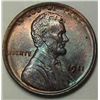 1911 Lincoln Cent MS-64 Red and Brown