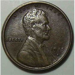 1915-S Lincoln Cent sharp XF-45 plus