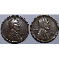 1923-S and 1925-D Lincoln Cents Sharp XF