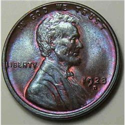 1928-D Lincoln Cent Gem Toned Unc