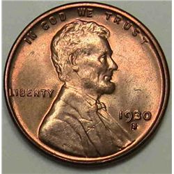 1930-S Lincoln Cent Gem MS-65 Original Red BU