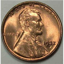 1932-D Lincoln Cent Gem MS-65 Original Red BU