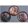 1934-D and Two 1935-S Lincoln Cents Choice Unc
