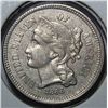 1866 3 Cent Nickel Choice XF