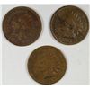 Image 1 : 1873 VG+ & 1874 FINE  & 1875 VG INDIAN HEAD CENTS