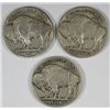 Image 2 : 3- 1915 BUFFALO NICKELS "GRADING SET" (GOOD, VG, FINE)