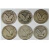 Image 2 : 6 DIFFERENT STANDING LIBERTY QUARTERS (25,26-D,27,27-D,28,28-D) GOOD VG