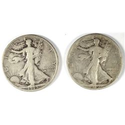 1919 VG & 1919-D FINE WALKING LIBERTY HALF DOLLARS