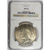 Image 1 : 1928 PEACE DOLLAR NGC MS62