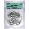 Image 1 : 1990 SILVER AMERICAN EAGLE ICG MS69