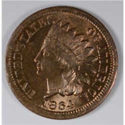 1864 BRONZE INDIAN ONE CENT MS65 SUPER GEM, LOOK AT THE LUSTRE! AMAZING! CLAIMS