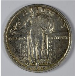 1919-S STANDING LIBERTY QUARTER RARE DATE AU55 ORIGINAL