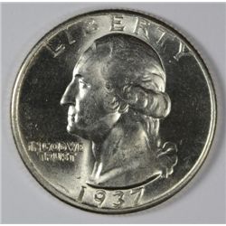 1937 WASHINGTON QUARTER MS65 BLAST WHITE
