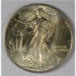 1940 WALKING LIBERTY HALF DOLLAR MS65 WHITE