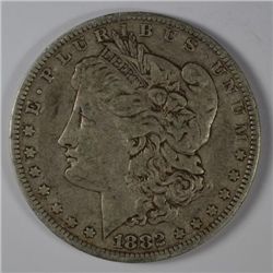 1882-O/S MORGAN DOLLAR VF