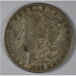 1888-S MORGAN DOLLAR XF-AU 45 NICE