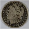 Image 1 : 1893-S MORGAN SILVER DOLLAR, VG,  THIS IS THE RARE ONE!