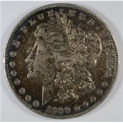 1899 MORGAN SILVER DOLLAR, XF/AU  ORIGINAL