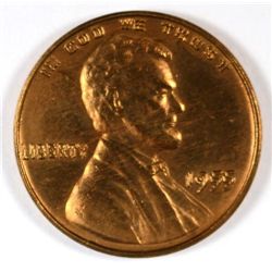 1955/55 LINCOLN WHEAT CENT, MS-63 RED,  dipped but  still nice