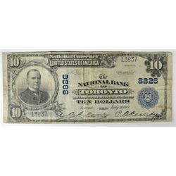 1902 $10 NATIONAL TORONTO, OH VG