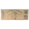 Image 1 : 1862 $3 STATE OF MISSISSIPPI NOTE