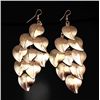 Image 1 : Delightful Gold tone Leaf Chandelier Dangle Drop E