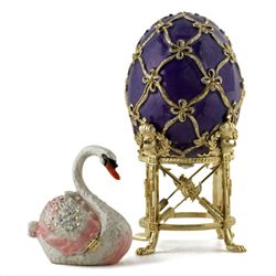 Swan Faberge Inspired Egg