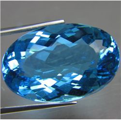 Enormous 48.24 ct NATURAL SWISS BLUE TOPAZ