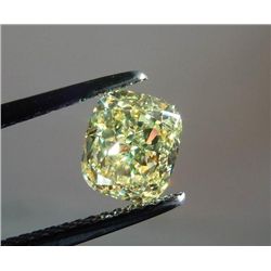 Bianco 1.5 Carat Canary Cushion Cut Diamond