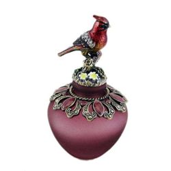 Collectible Red Cardinal Bird Perfume Bottle