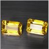 Image 1 : MATCHING 12.90 CT. EMERALD CUT GOLDEN CITRINES