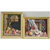 Image 1 : Pair of Framed Decorative Still Life with Fruit Me