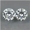 Image 1 : Pair of 4 Ct. brilliant cut VVS1 Color Round Cut B