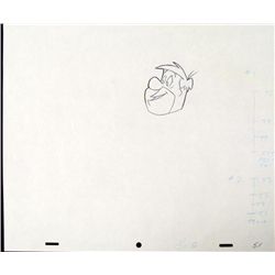 The Flinstones Production Original Fred Drawing