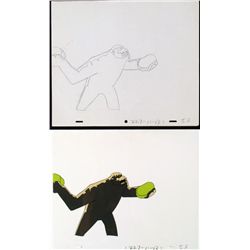 Cel Original Think Fast Production Drawing Herculoids