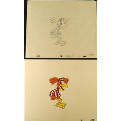 Coco Puffs Original Drawing Hard to See Animation Cel